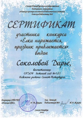 042 сертификат Соколова